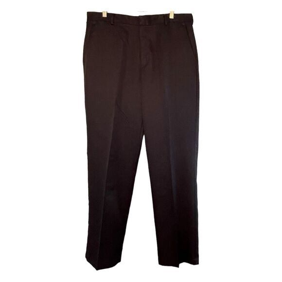 Dockers Classic Fit Signature Khaki Pants Navy Blue Polyester No Wrinkles 36 x 3 - Picture 3 of 8